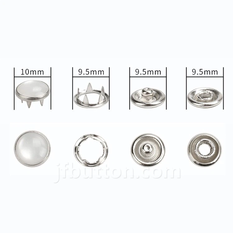 open ring metal snaps
