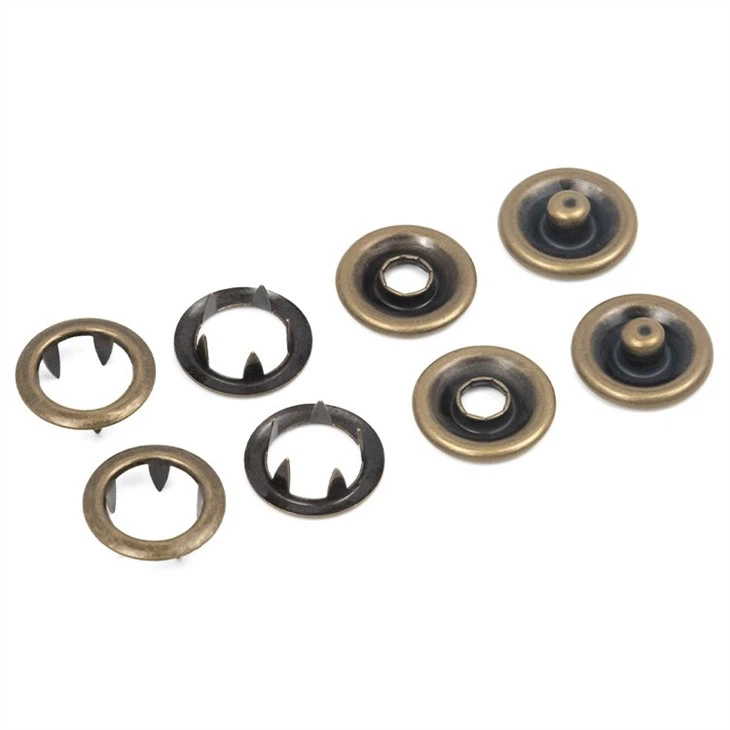 Metal Prong Ring Snap Fasteners