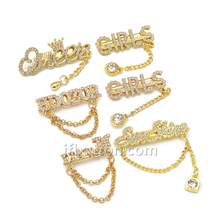 Chain Brooch Pins For Clothes