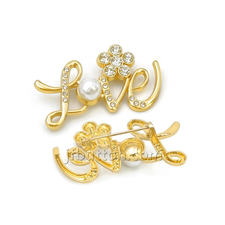 Crystal Flower Brooch Pin For Dress factory