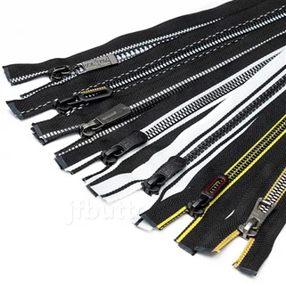 Trom - dualgas ar fhrithsheasmhacht in aghaidh tine zippers plaisteacha a dheighilt