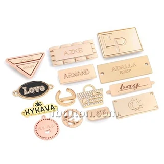 Plátaí Lógó Miotail Le haghaidh Éadaí