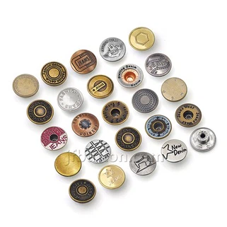 Cnaipí le haghaidh jeans scaoilte